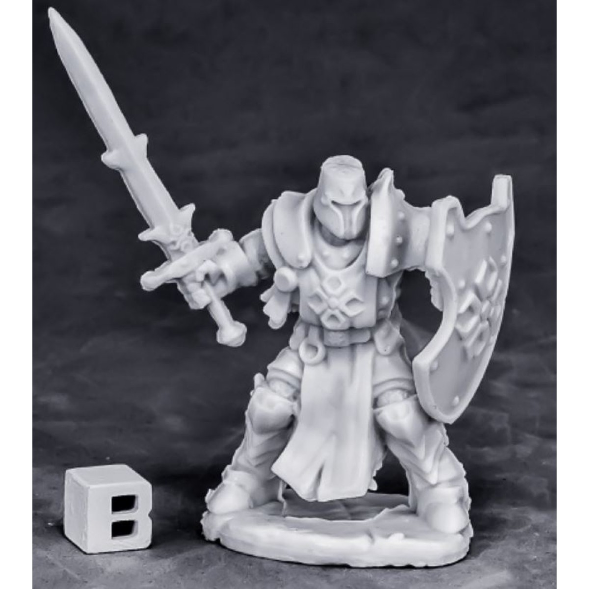 Crusader Swordsman Miniatur - Reaper Bones Figur Für Rollenspiele 50mm